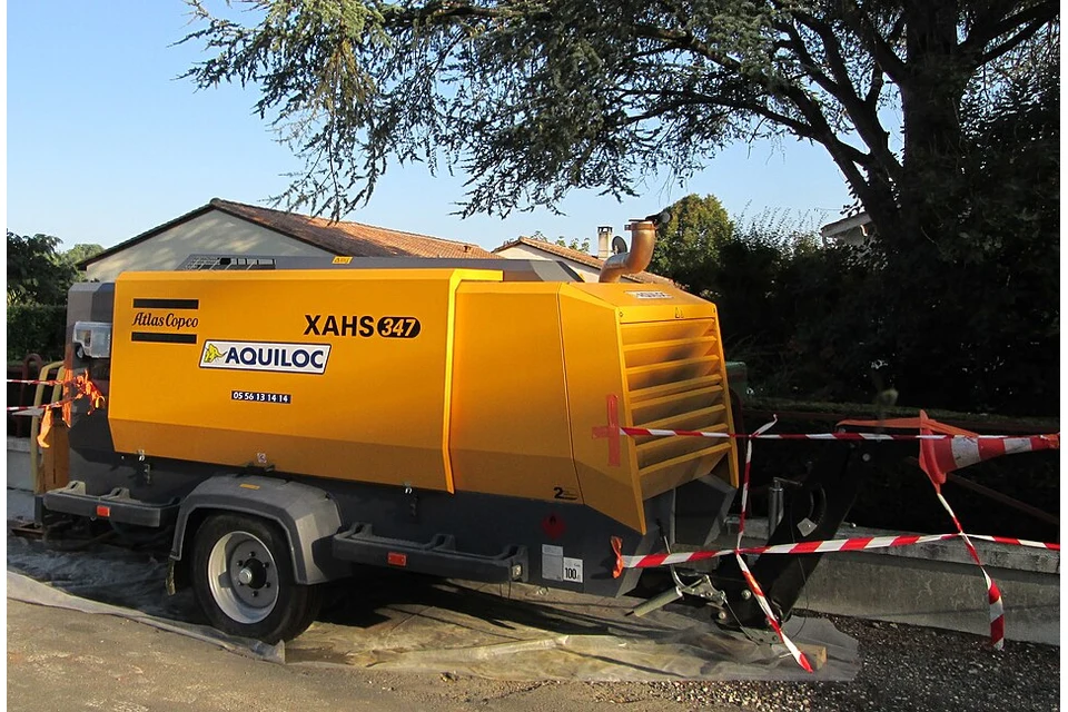 Compressor Atlas Copco XAHS 347, 20,6 m³/min a 12 bar.
