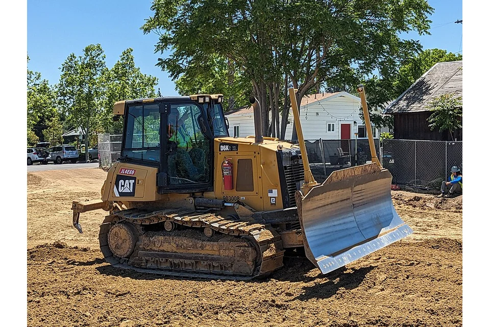 Bulldozer — fotografia real de equipamento